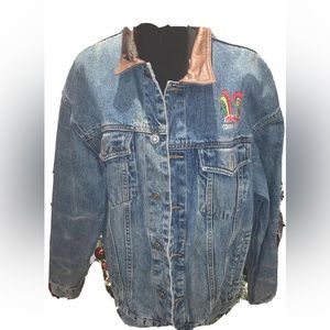 Dunbrooke Upstream Outdoor Advantage Rough Rider Blue Jean Jacket Sz L Kelloggs